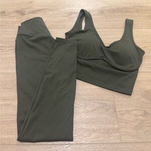 Olive Green Matching Set. Size Small